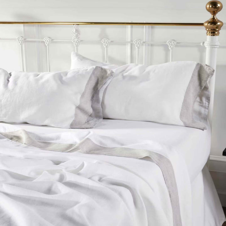 Kyoto European Linen Sheet Set Sheet Set By Orchids Lux Home