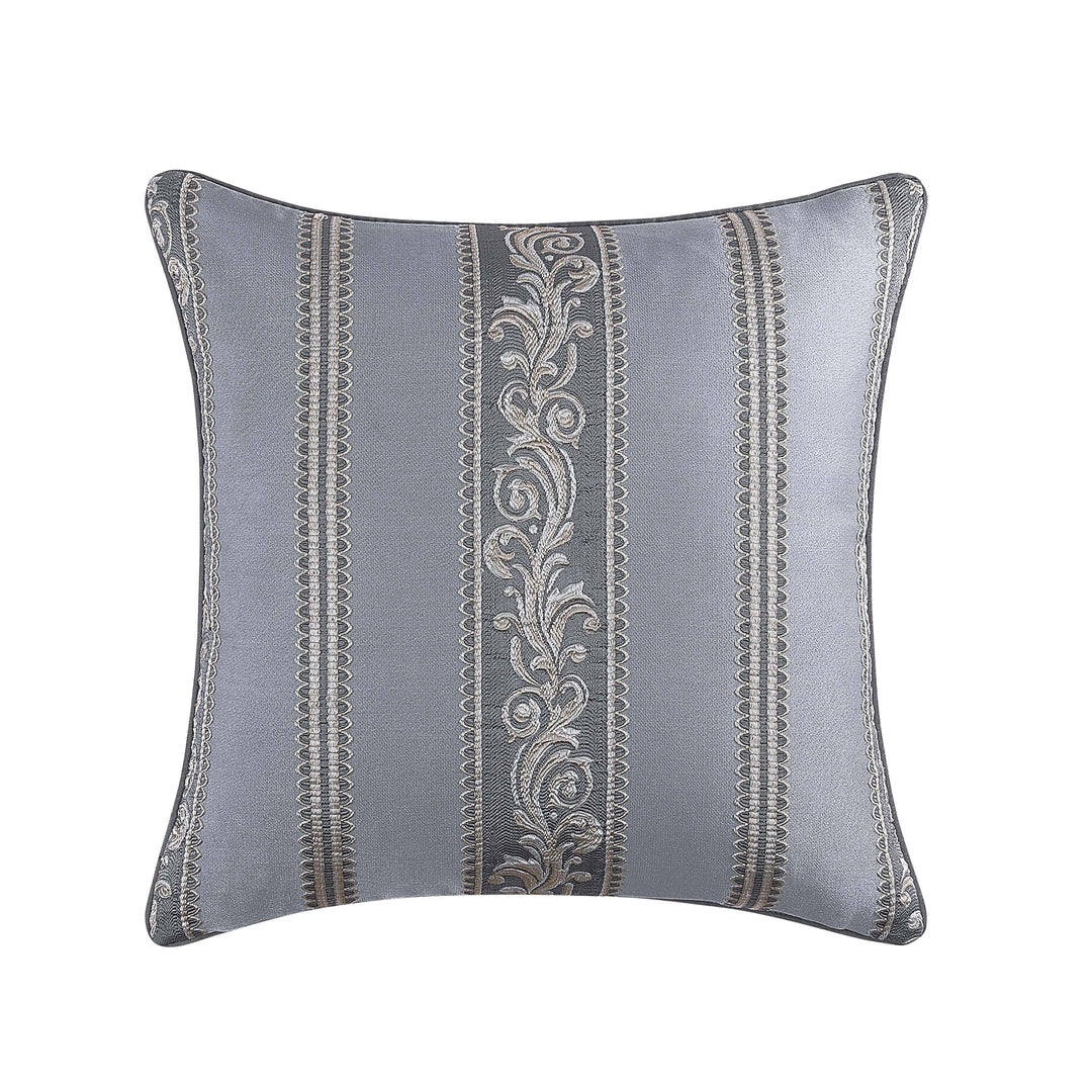 Krista Powder Blue Square Decorative Throw Pillow 20" x 20" Throw Pillows By J. Queen New York