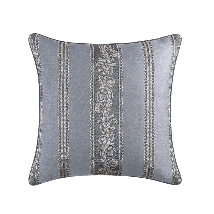 Krista Powder Blue Square Decorative Throw Pillow 20" x 20" Throw Pillows By J. Queen New York