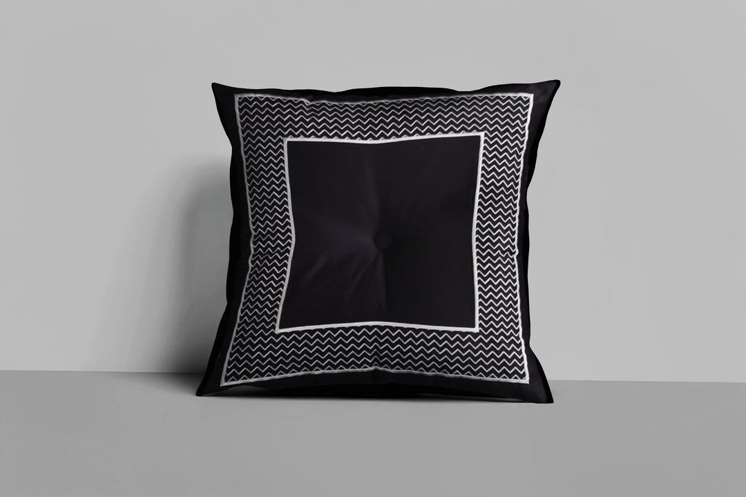 Bebejan Kyle Black Square Decorative Throw Pillow - Final Sale Throw Pillows By US Office - Latest Bedding
