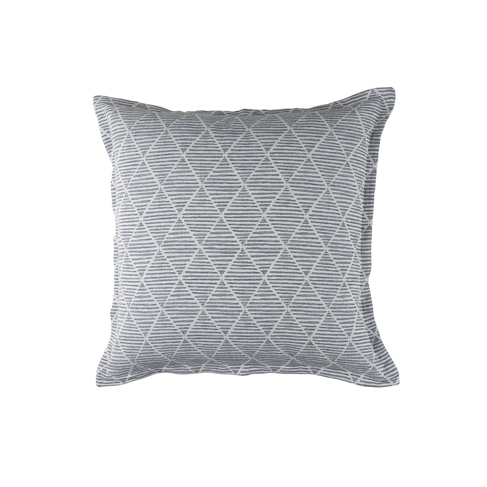 Brook Blue/White Decorative Throw Pillow Throw Pillows By Lili Alessandra