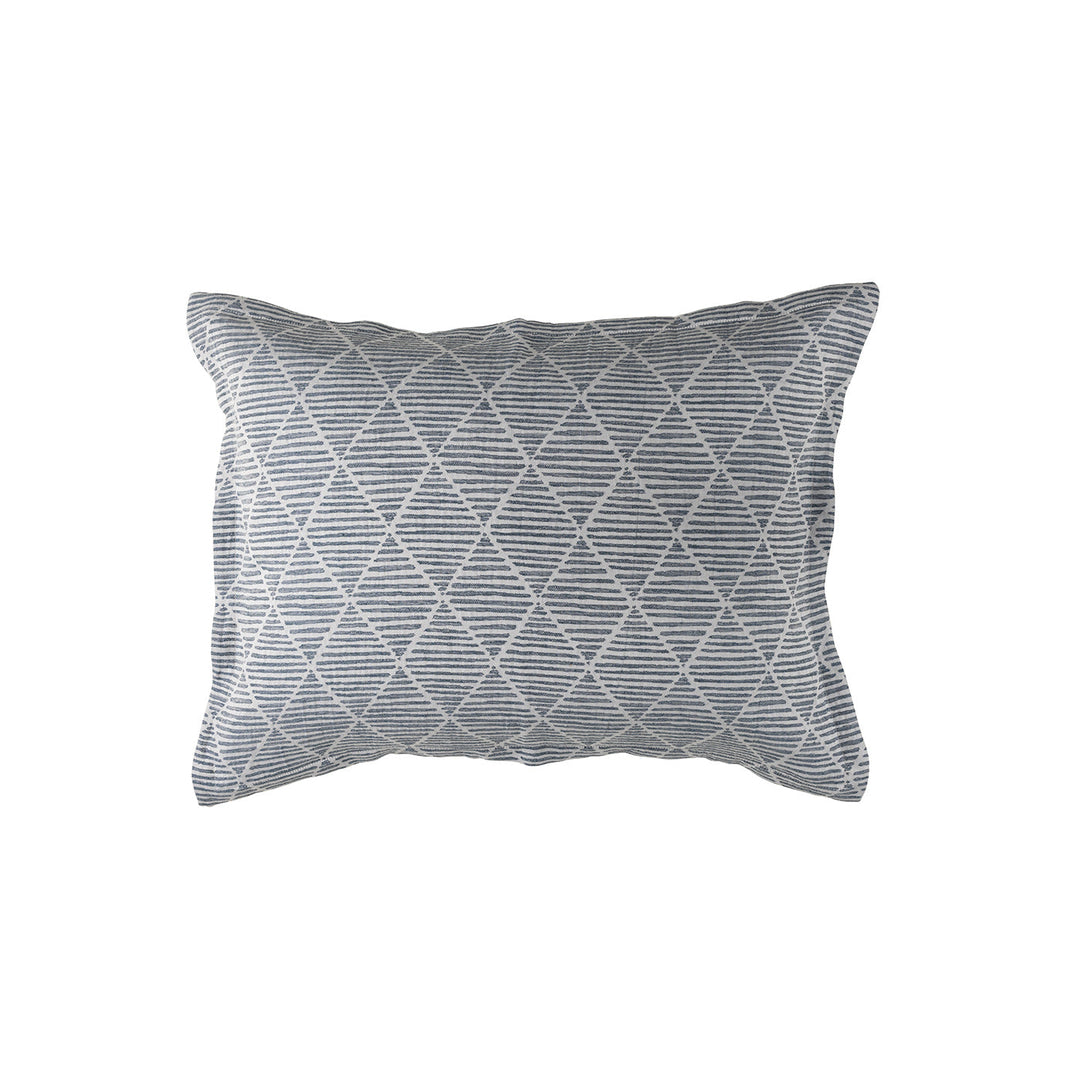 Brook Blue/White Decorative Throw Pillow Throw Pillows By Lili Alessandra