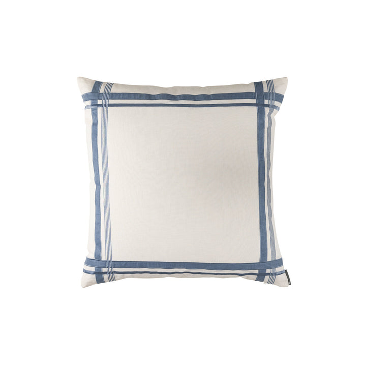 Oliver White Seaglass Euro Decorative Throw Pillow 26" x 26" Throw Pillows By Lili Alessandra