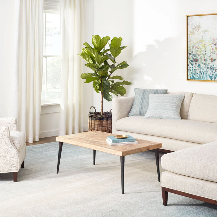 Pandora Sky Hand Loom Knotted Rug Rug By Annie Selke