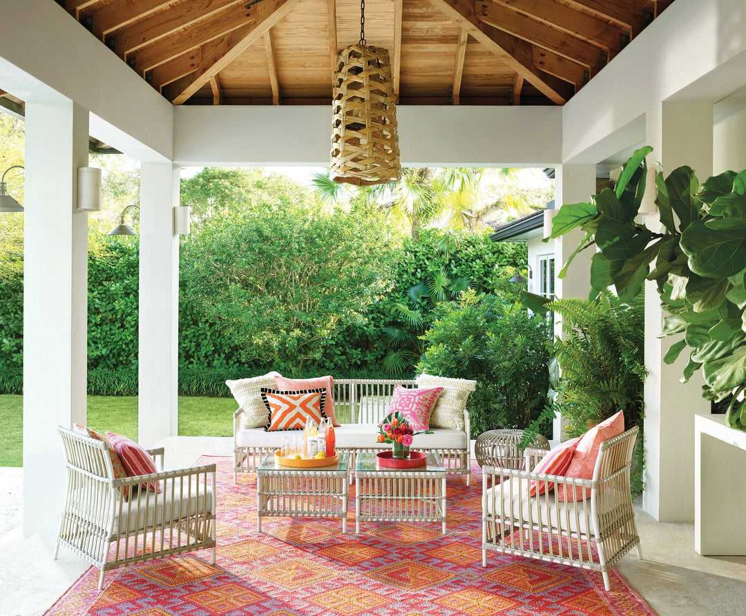 Valencia Kilim Spice Handwoven Indoor/Outdoor Rug Rug By Annie Selke