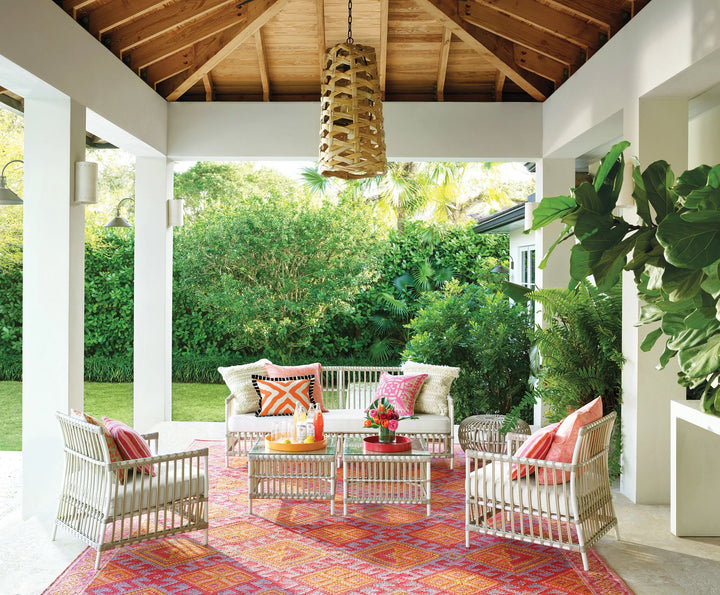 Valencia Kilim Spice Handwoven Indoor/Outdoor Rug Rug By Annie Selke
