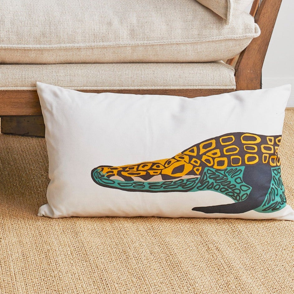 Crocodile Decorative Throw Pillow Throw Pillows By Ann Gish