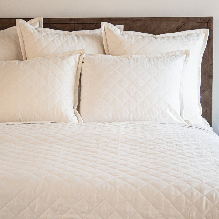 Quilted Linen Coverlet Coverlet By Ann Gish