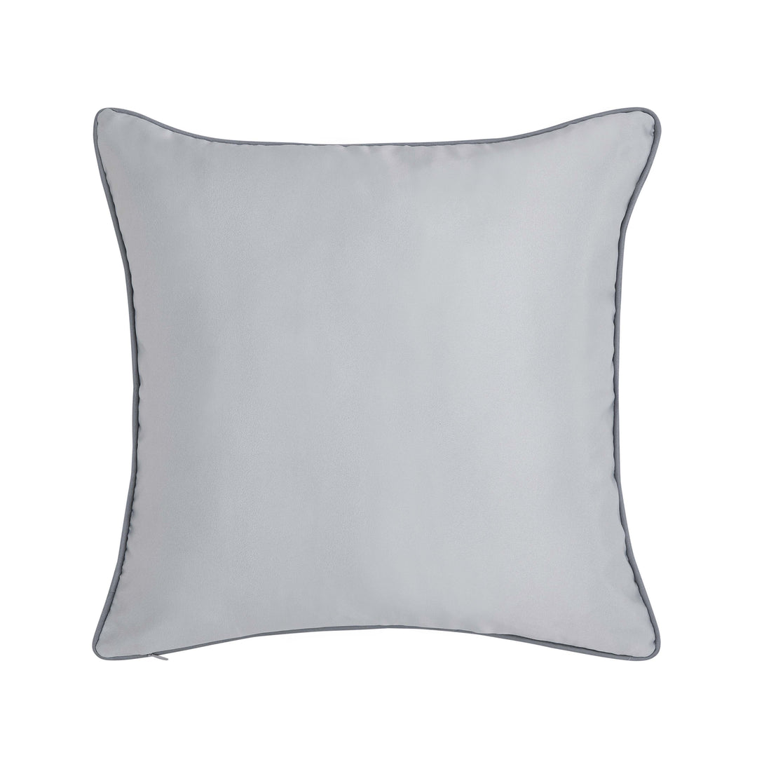 Lisbon Ivory Embellished Square Decorative Throw Pillow 18" x 18" Throw Pillows By J. Queen New York