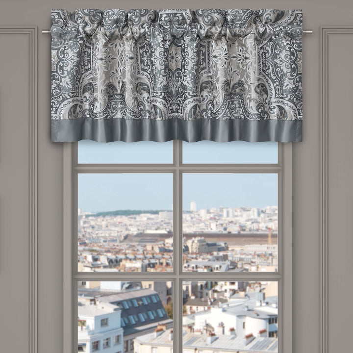 Lisbon Slate Straight Window Valance Window Valance By J. Queen New York