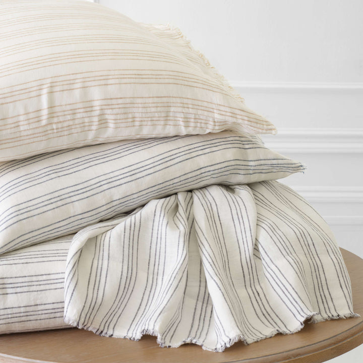 Lush Linen Stripe Duvet Cover Duvet Covers By Annie Selke