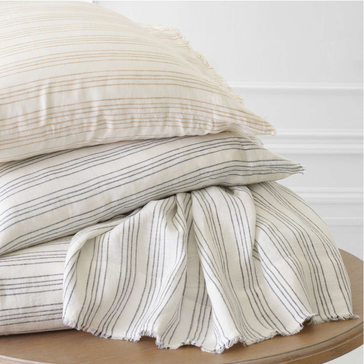 Lush Linen Stripe Duvet Cover Duvet Covers By Annie Selke