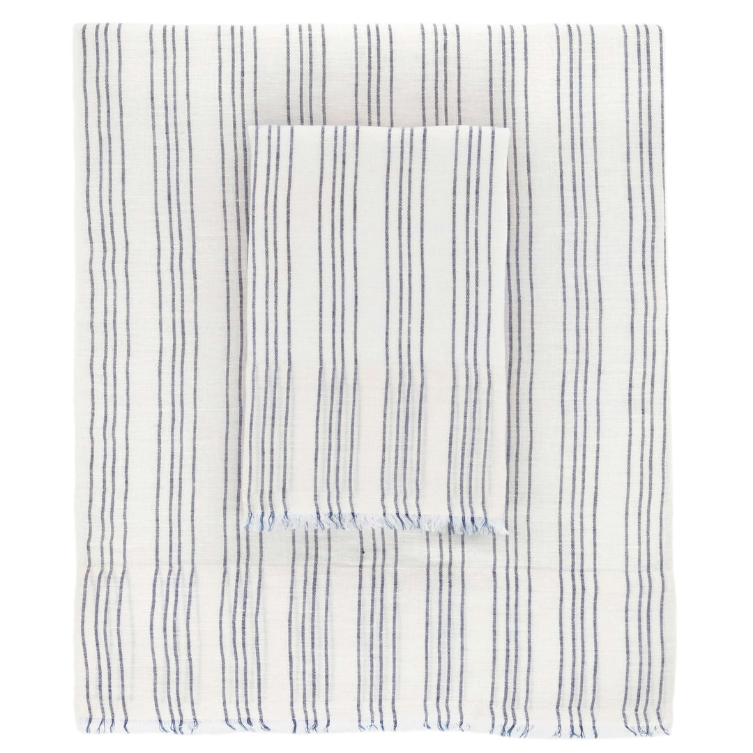 Lush Linen Stripe Sheet Set Sheet Sets By Annie Selke