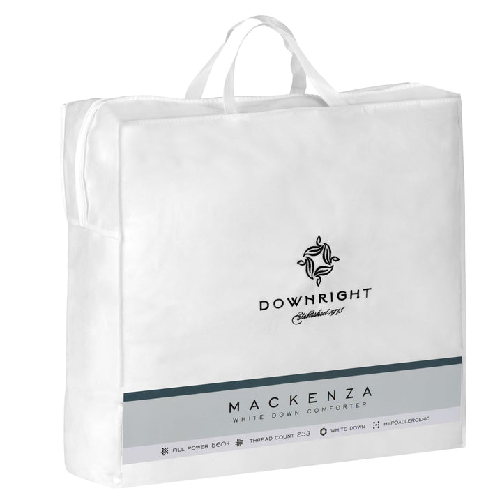 Mackenza 560+ Hypoallergenic White Down Comforter Duvet Insert By Downright