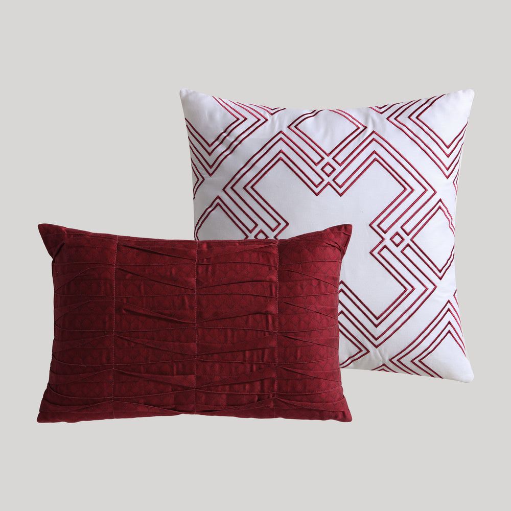 Bebejan Magenta Floral Square Decorative Throw Pillow - Final Sale Throw Pillows By US Office - Latest Bedding