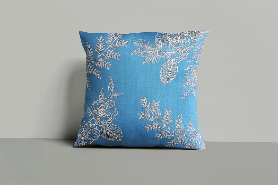 Bebejan Maia Blue Square Decorative Throw Pillow - Final Sale Throw Pillows By US Office - Latest Bedding