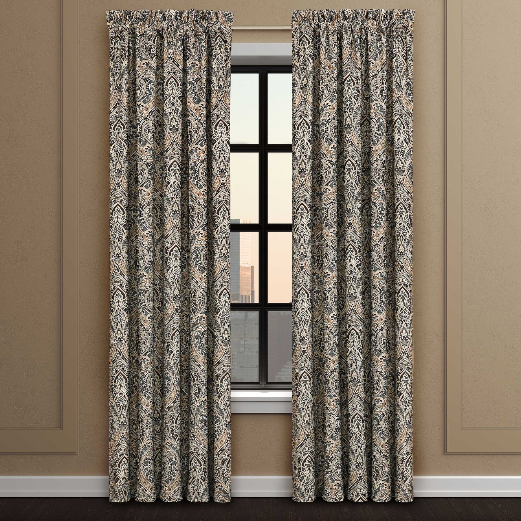 Window Bedding Maren Chocolate Window Panel Pair – Latest Bedding
