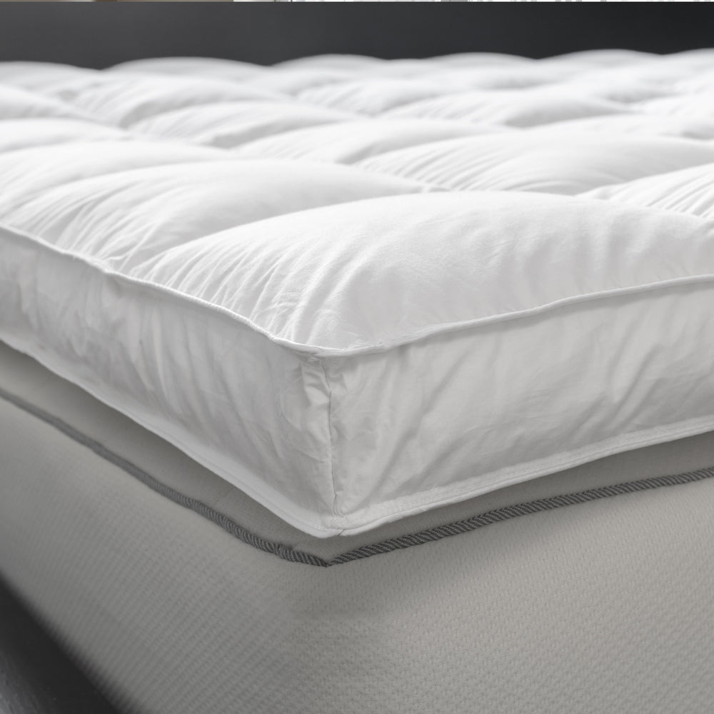 600+ Hypoallergenic White Goose Down Mattress Topper Mattress Topper By Downright