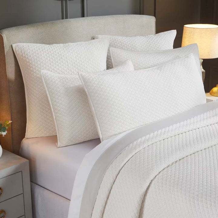 Merida Lyocell Diamond Quilted Coverlet Coverlet By Orchids Lux Home