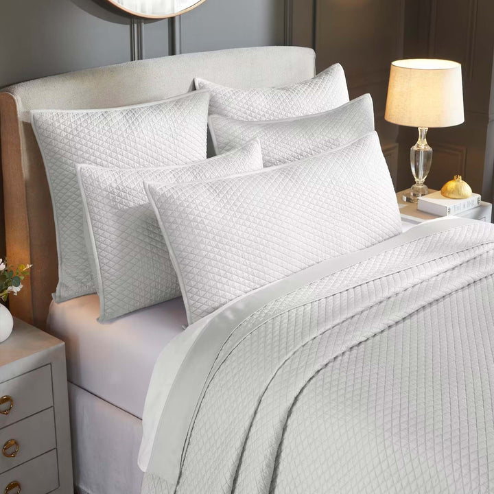 Merida Lyocell Diamond Quilted Coverlet Coverlet By Orchids Lux Home