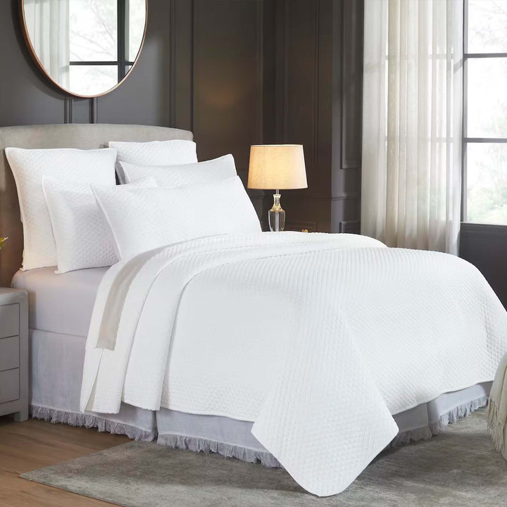 Merida Lyocell Diamond Quilted Coverlet Coverlet By Orchids Lux Home