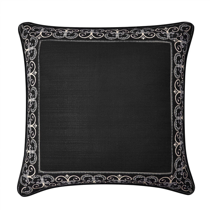 Messina Black Euro Sham Euro Sham By J. Queen New York