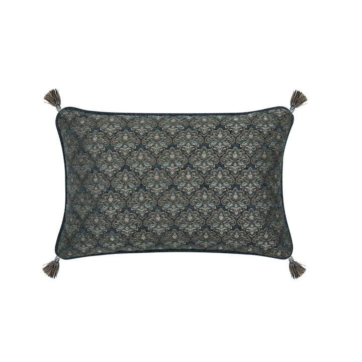 Nancy Teal Boudoir Decorative Throw Pillow 21" x 14"