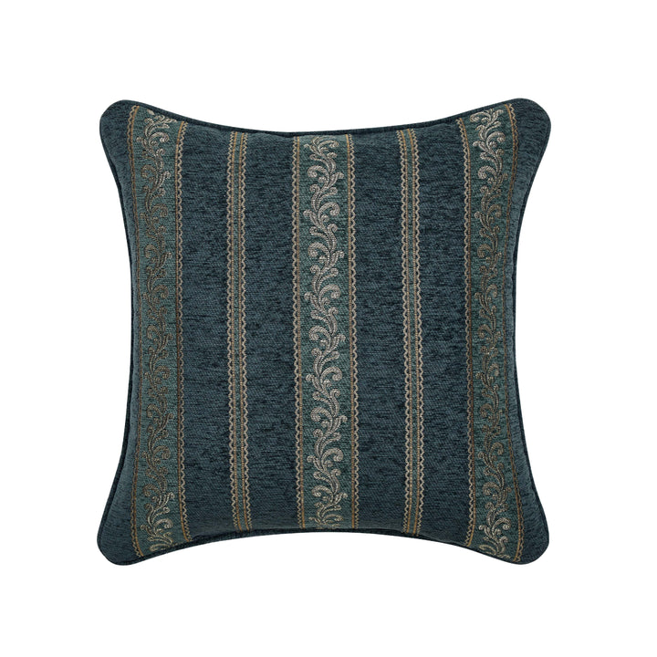 Nancy Teal Square Decorative Throw Pillow 20" x 20"