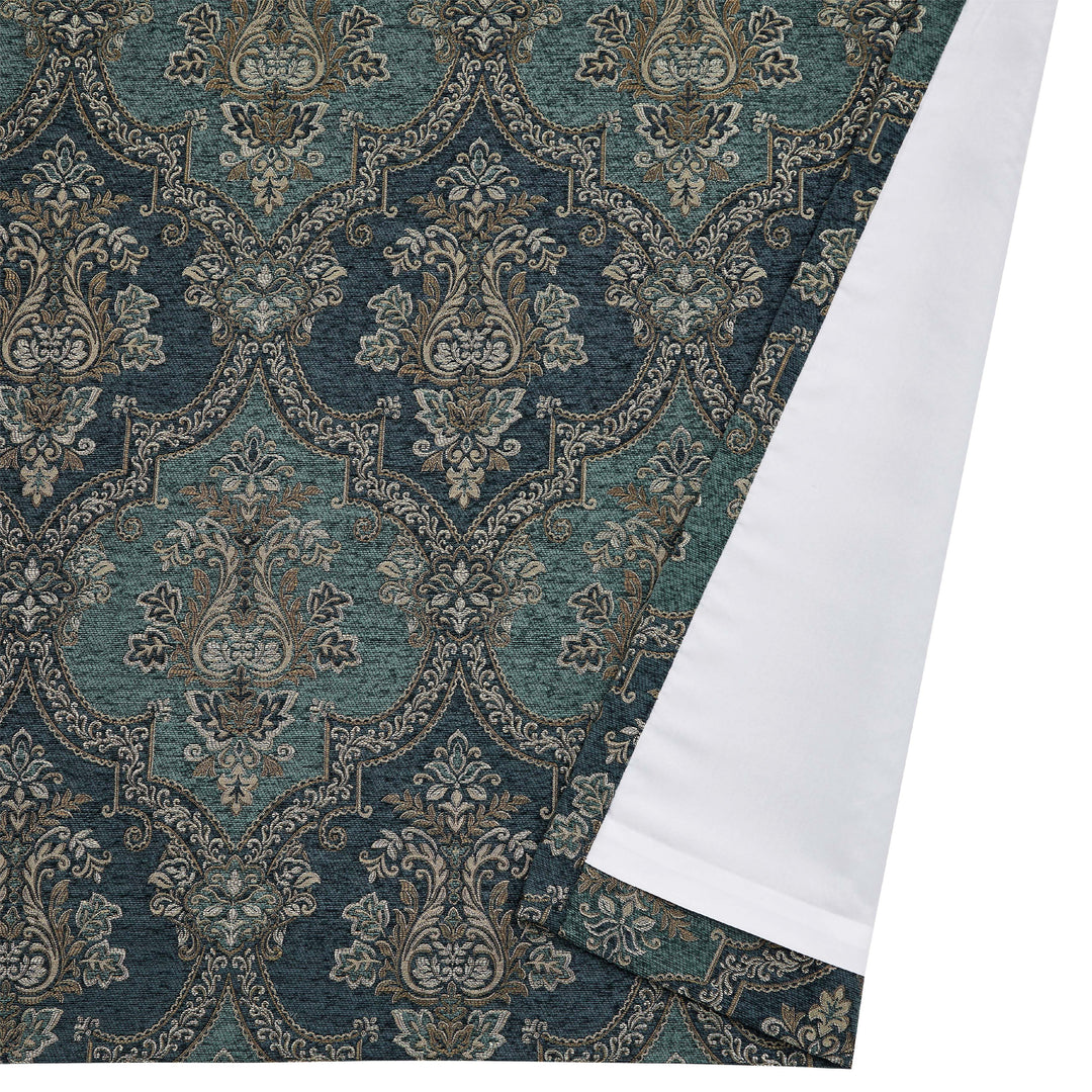 Nancy Teal Window Panel Pair