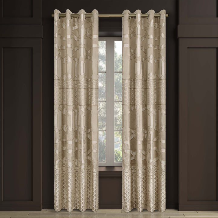 Olympus Sand Grommet Panel Pair Window Panels By J. Queen New York