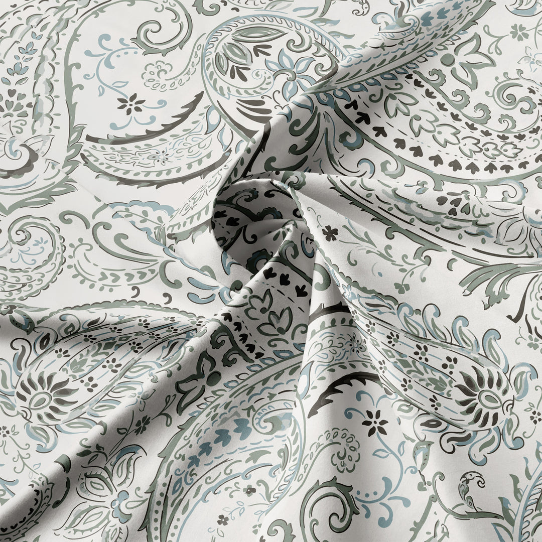 Paisley Seafoam 8 Piece Coverlet Set Coverlet By Colcha Linens