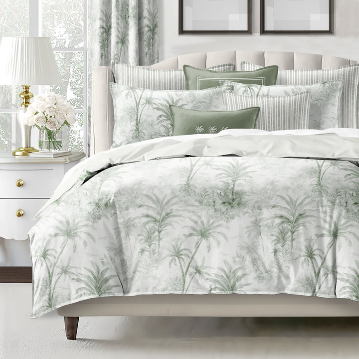 Palmora Toile Sweet Grass 8 Piece Coverlet Set Coverlet By Colcha Linens