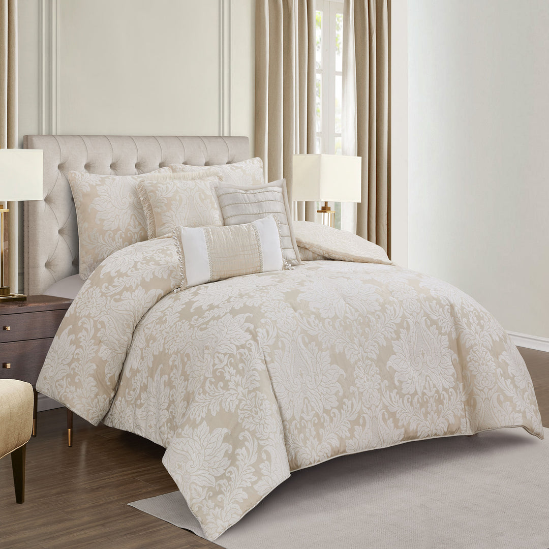 Paloma Ivory 3 Piece Comforter Set