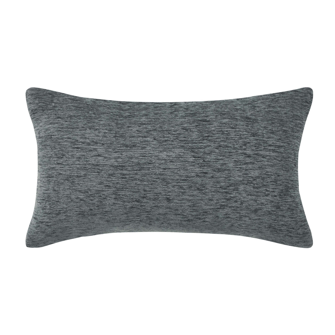 Parallel Slate Boudoir Decorative Throw Pillow 21" x 12" Throw Pillows By J. Queen New York