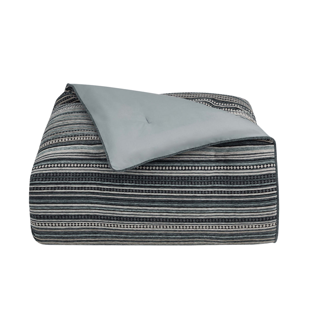 Parallel Slate 4 Piece Comforter Set Comforter Sets By J. Queen New York