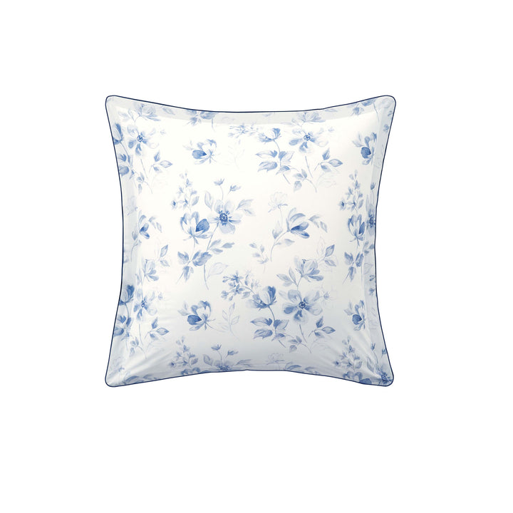 Passé Présent Blue Euro Sham Euro Sham By Anne de Solène