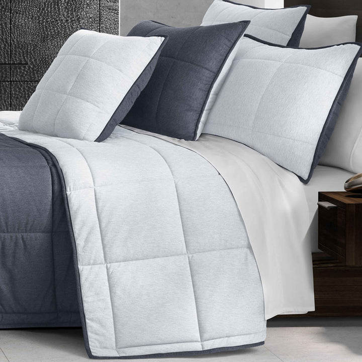 J Queen Paxton Blue 3-Piece Quilt Set in Full/ Queen -Final Sale Quilt Sets By US Office - Latest Bedding