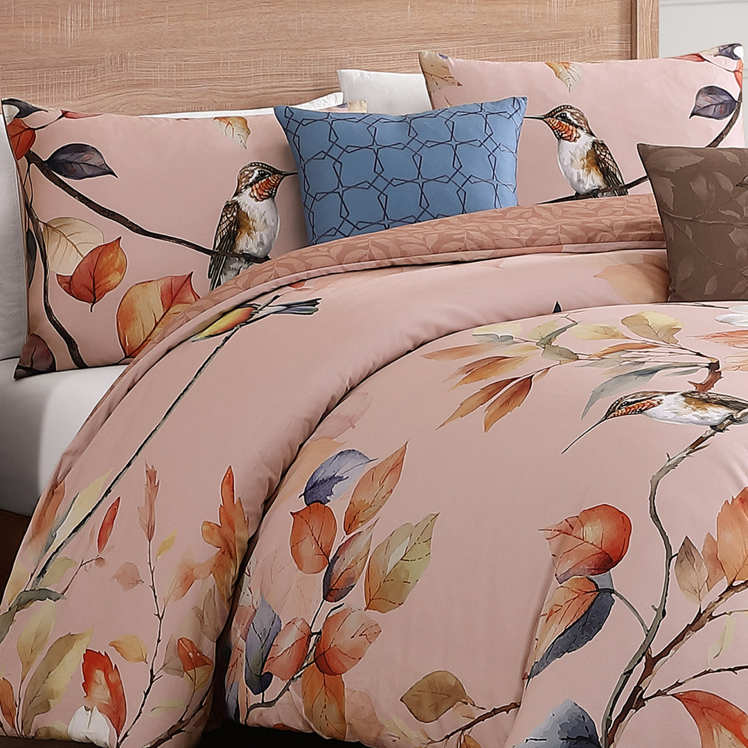 Bebejan Peachy Dogwood 5 Piece Reversible Comforter Set Comforter Sets By Bebejan®