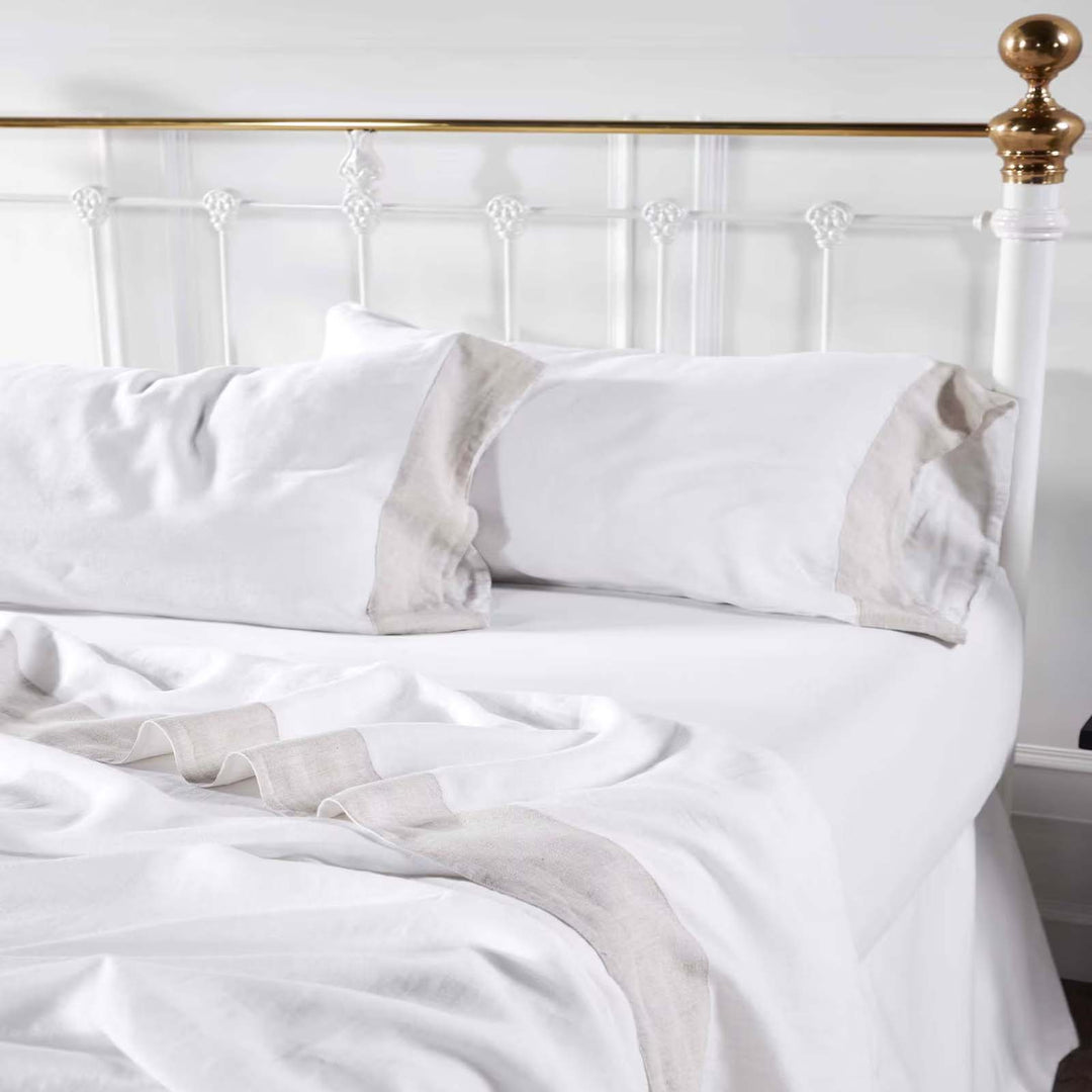 Kyoto European Linen Sheet Set Sheet Set By Orchids Lux Home