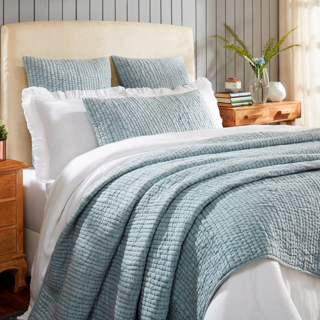 Bella Stone Washed Cotton Quilt Quilt Sets By Orchids Lux Home