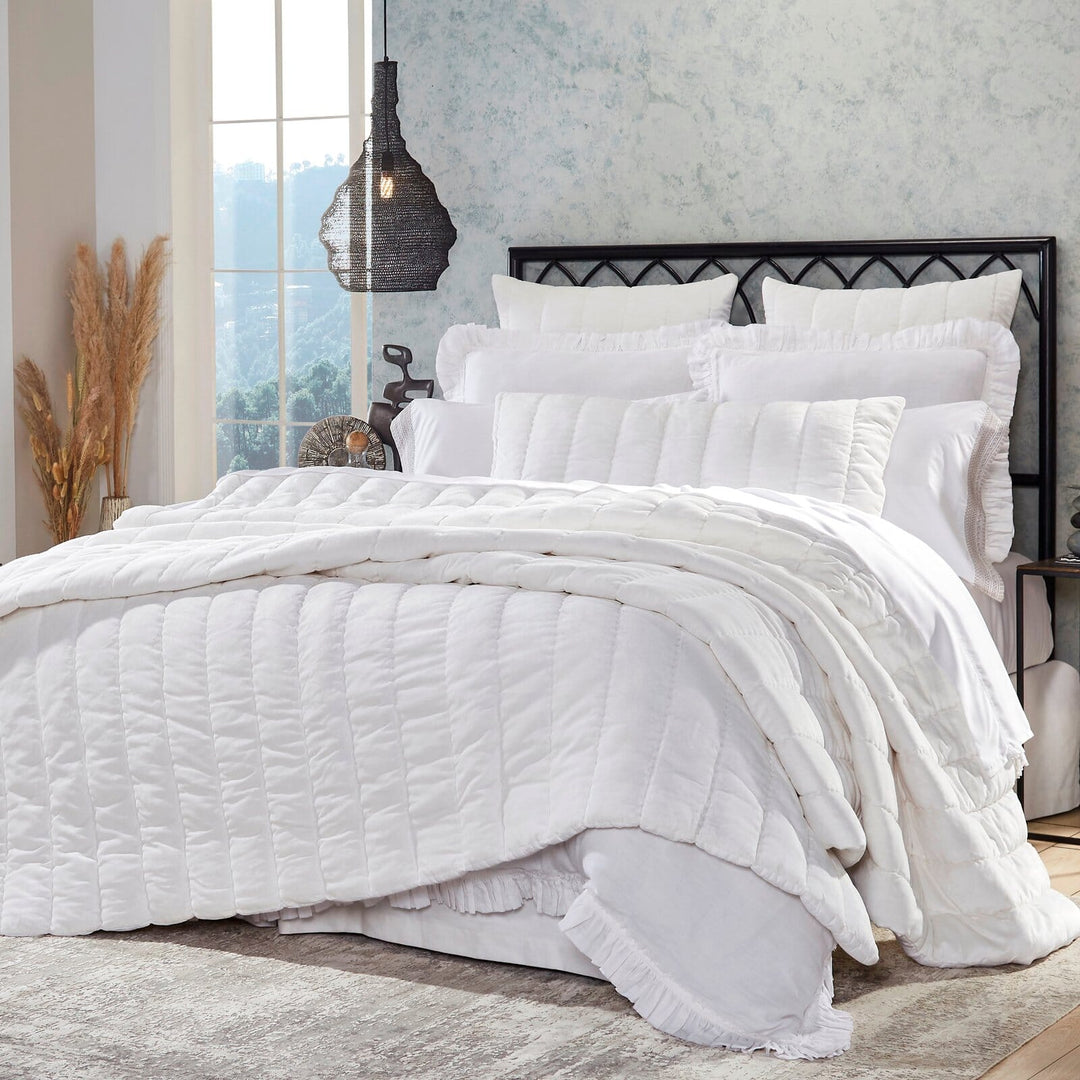 Gatsby Channel Velvet Quilt Quilt Sets By Orchids Lux Home