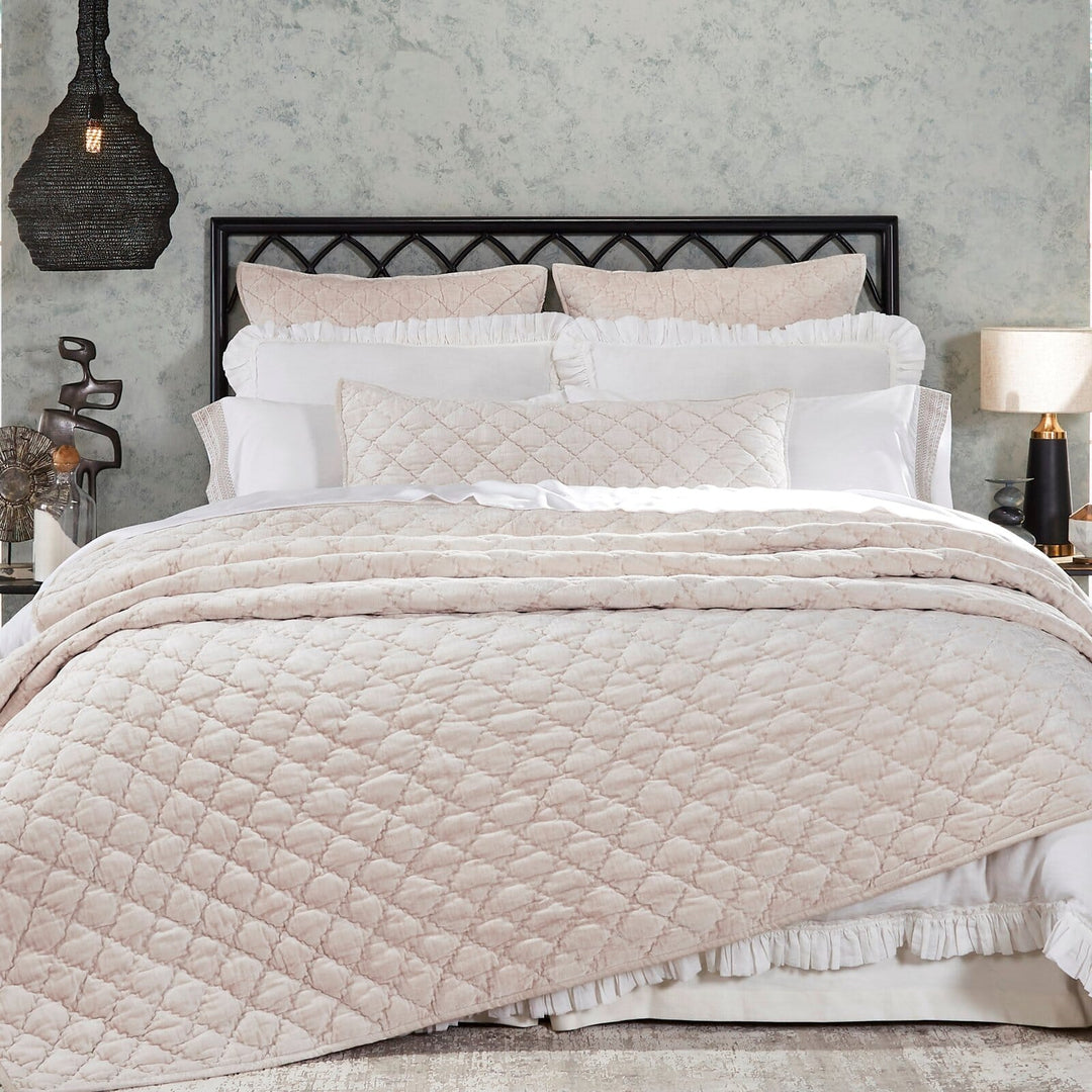 Clermont Diamond Velvet Quilt Quilt Sets By Orchids Lux Home