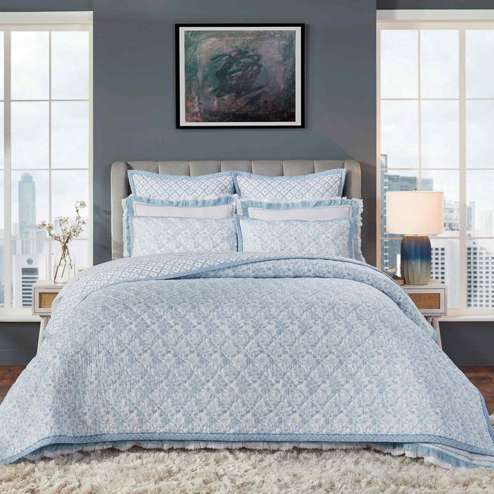 Bliss Printed Cotton Quilt Quilt Sets By Orchids Lux Home