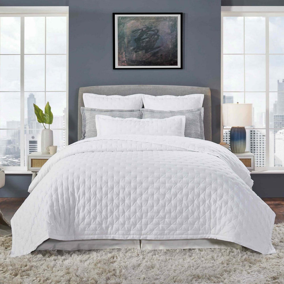 Oscar Tufted Cotton Sateen Quilt Quilt Sets By Orchids Lux Home