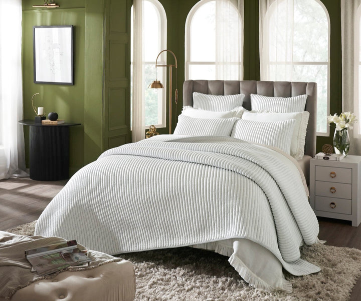 Charlton Cotton Jersey Channel Quilt Quilt Sets By Orchids Lux Home