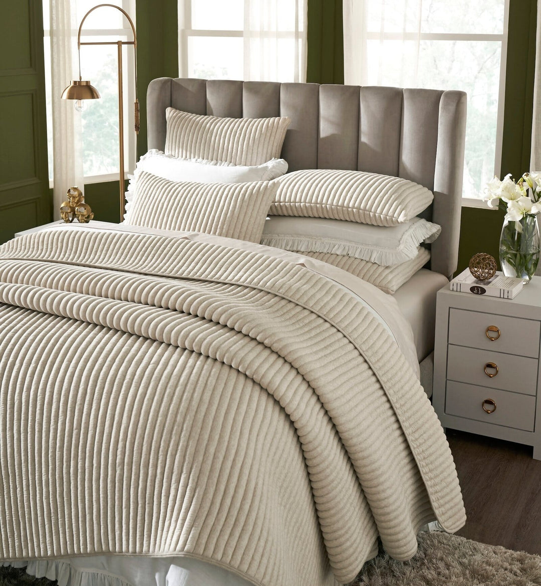 Charlton Cotton Jersey Channel Quilt Quilt Sets By Orchids Lux Home