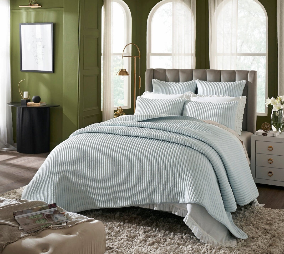 Charlton Cotton Jersey Channel Quilt Quilt Sets By Orchids Lux Home