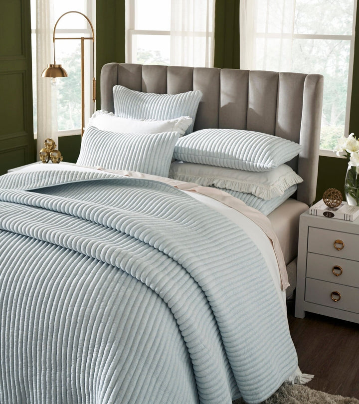 Charlton Cotton Jersey Channel Quilt Quilt Sets By Orchids Lux Home