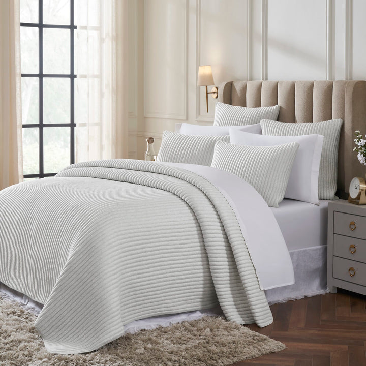 Charlton Cotton Jersey Channel Quilt Quilt Sets By Orchids Lux Home
