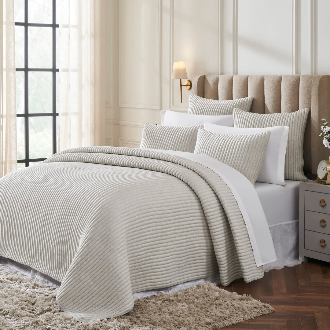 Charlton Cotton Jersey Channel Quilt Quilt Sets By Orchids Lux Home
